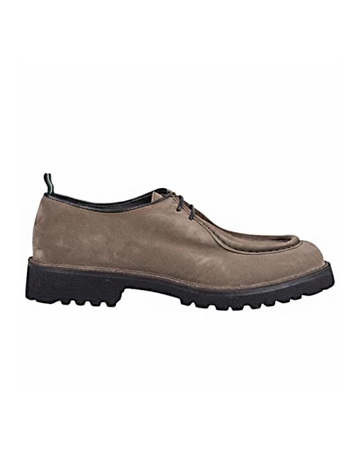 Green George Brown Laced Shoes for men