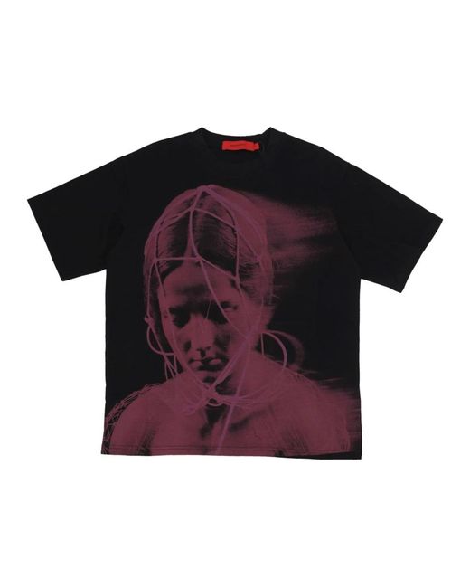 Acupuncture Tops ,Veelkleurig ,Katoen Trapped Tee in het Black voor heren