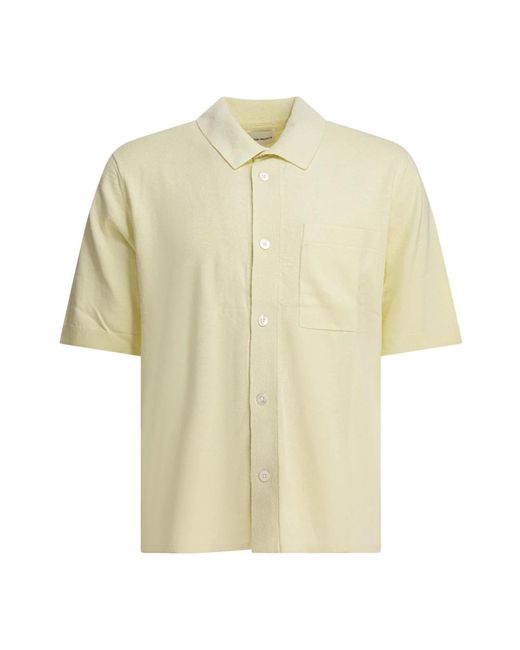 Short Sleeve Shirts Norse Projects de hombre de color Yellow