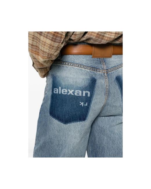 Alexander Wang Blue Loose Fit Jeans