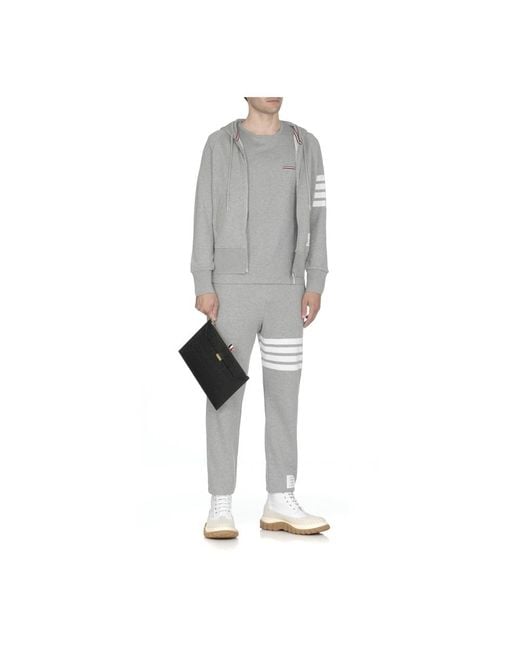 Thom Browne Gray Zip-Throughs for men