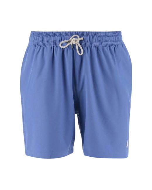 Polo Ralph Lauren Blauer stretch-nylon-badeanzug mit logo in Blue für Herren