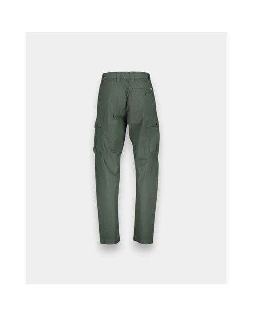 C P Company Green Slim-Fit Trousers for men