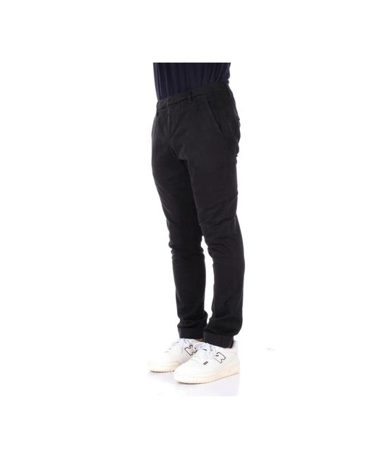 Dondup Broeken ,Zwart ,Katoen Stijlvolle Slim-Fit Broek in het Blue voor heren