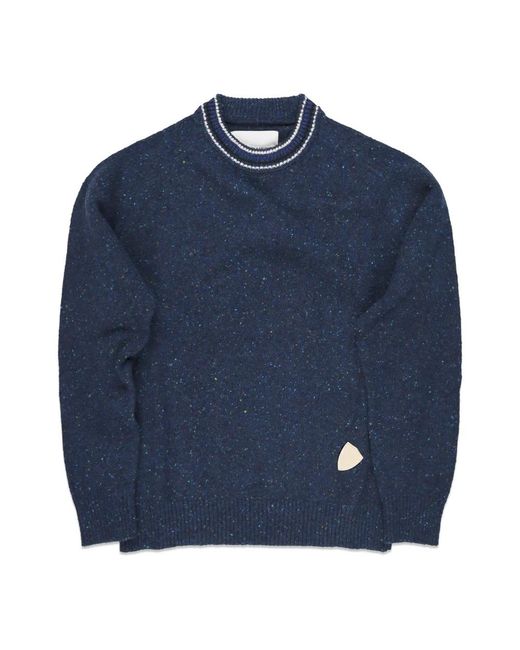 Philippe Model Blue Round-Neck Knitwear for men