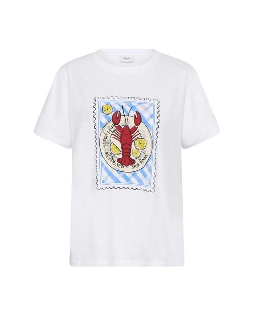 Saint Tropez Loriasz T-Shirt in het White