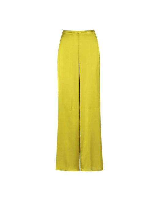 SIMONA CORSELLINI Yellow Wide Trousers