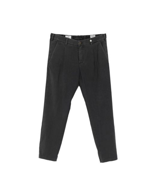 Myths Black Slim-Fit Trousers for men