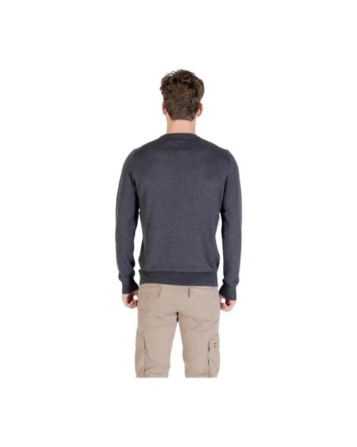 Lyle & Scott Blue Round-Neck Knitwear for men