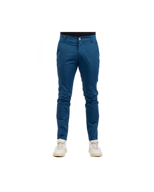 Jeckerson Blue Chinos for men