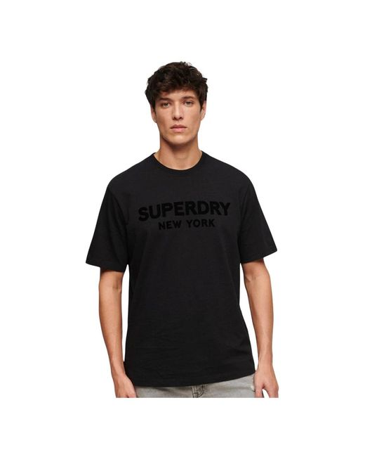 Superdry Stylisches t-shirt für männer in Black für Herren