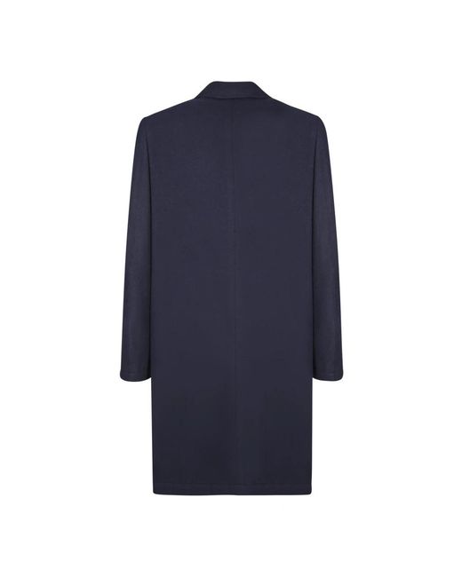 Canali Blue Single-Breasted Coats for men