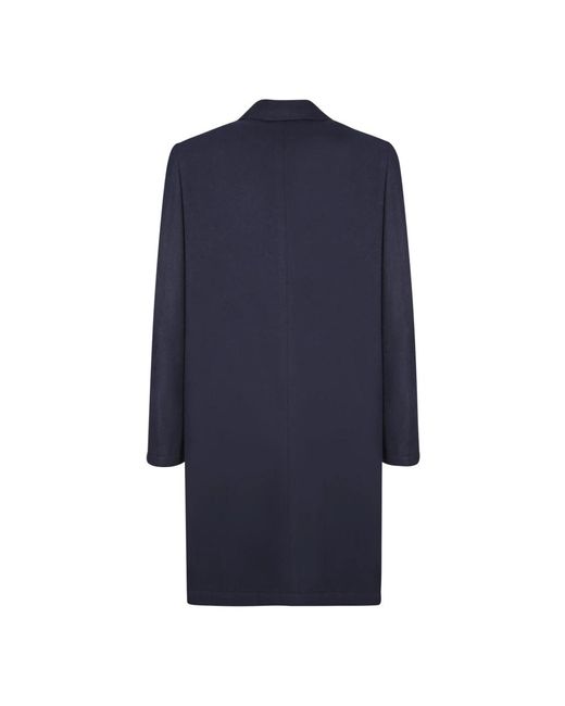 Canali Blue Single-Breasted Coats for men