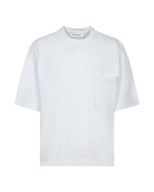 Etudes Studio Weiße oversize-t-shirts und polos mit tasche études in White für Herren