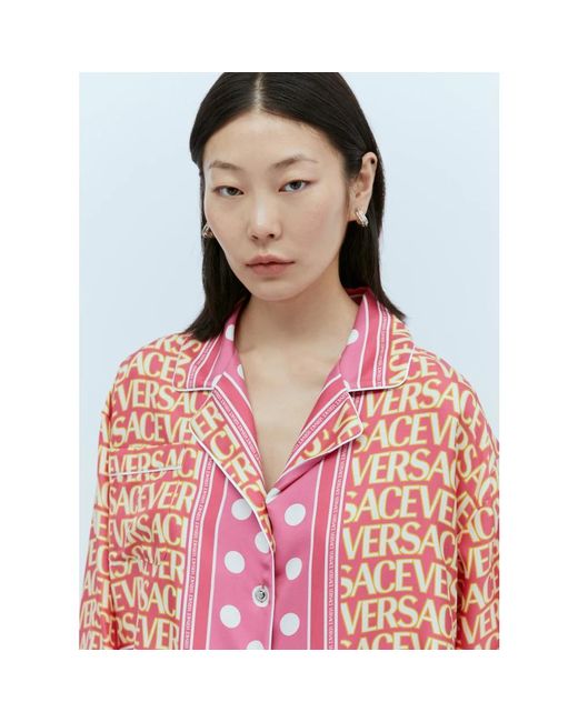 Blouses & shirts > shirts Versace en coloris Pink