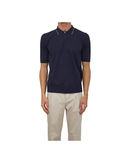 Eleventy Blue Round-Neck Knitwear for men