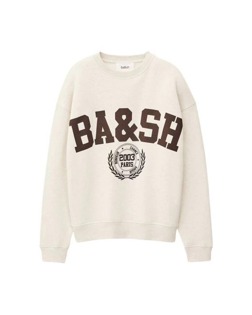 Ba&sh Hoodies & Sweatvesten ,Punto Sweat Fenja in het White