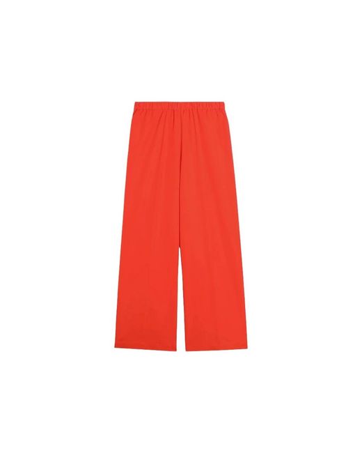 Aspesi Red Wide Trousers