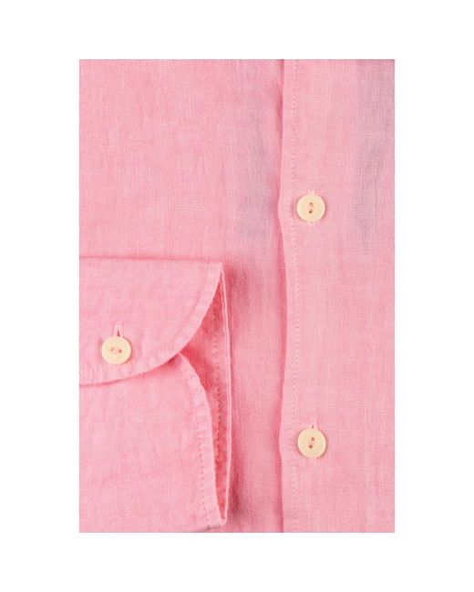 Mc2 Saint Barth Klassisches hemd in Pink für Herren