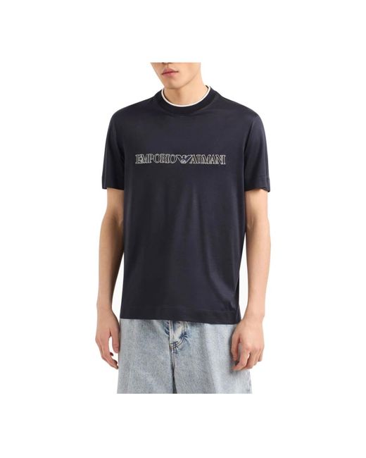 Emporio Armani Blue T-Shirts for men