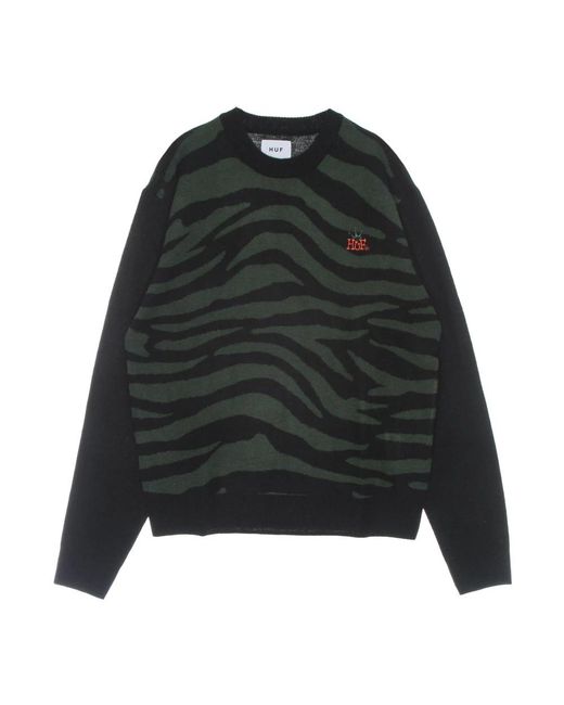 Huf Black Round-Neck Knitwear