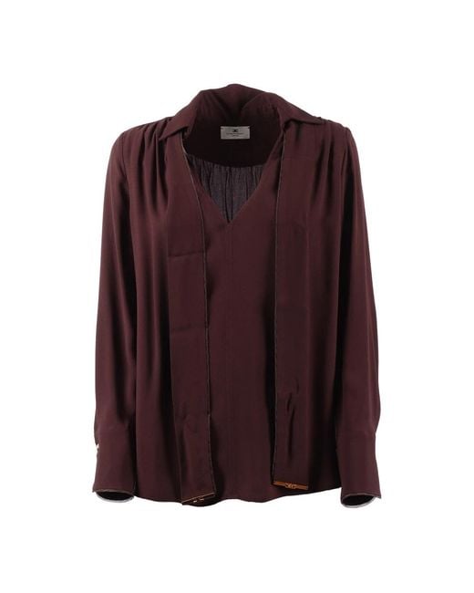 Elisabetta Franchi Purple Blouses