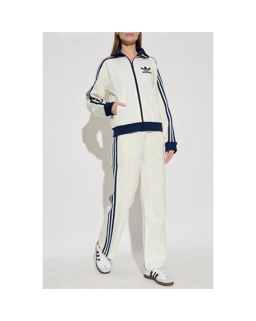 Straight Trousers Adidas Originals en coloris White