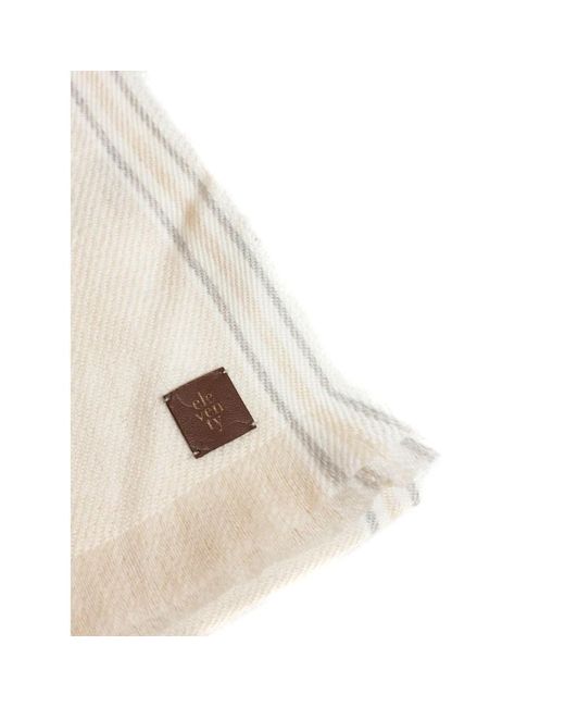 Eleventy Natural Winter Scarves for men