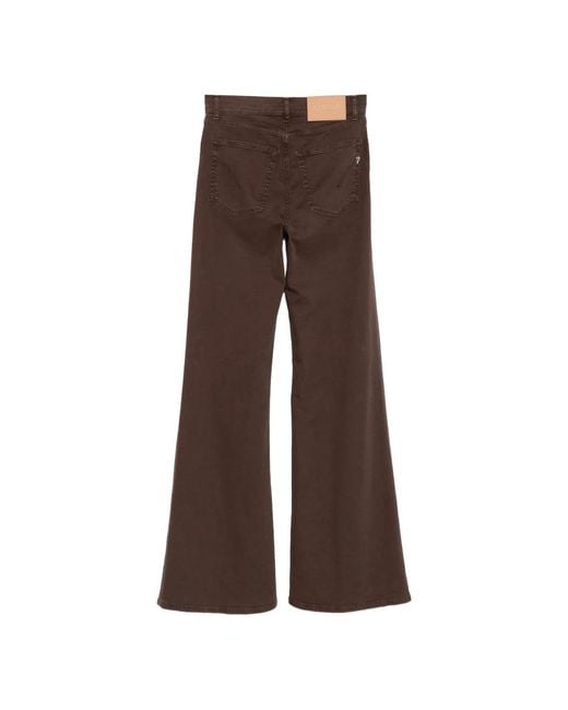 Dondup Brown Wide Jeans