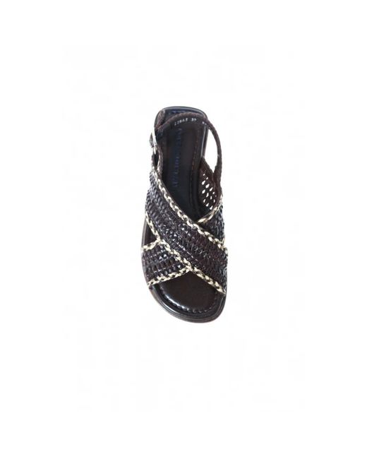 Pons Quintana Black Flat Sandals