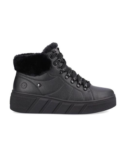Rieker Black Winter Boots