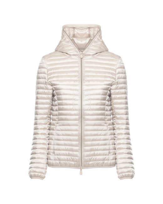 Save The Duck White Winter Jackets