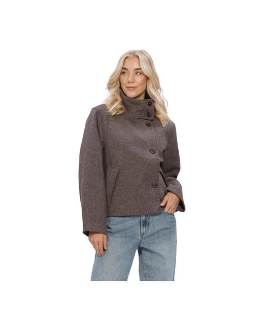 Object Jassen ,Bruin Jassen Objriki Re Short Jacket Noos in het Brown
