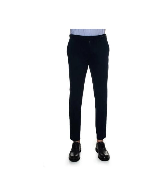 PT01 Blue Slim-Fit Trousers for men