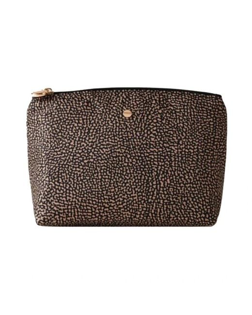 Borbonese Brown Toilet Bags