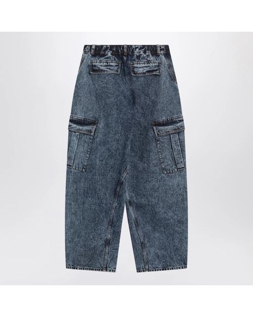 Alaïa Blue Loose-Fit Jeans