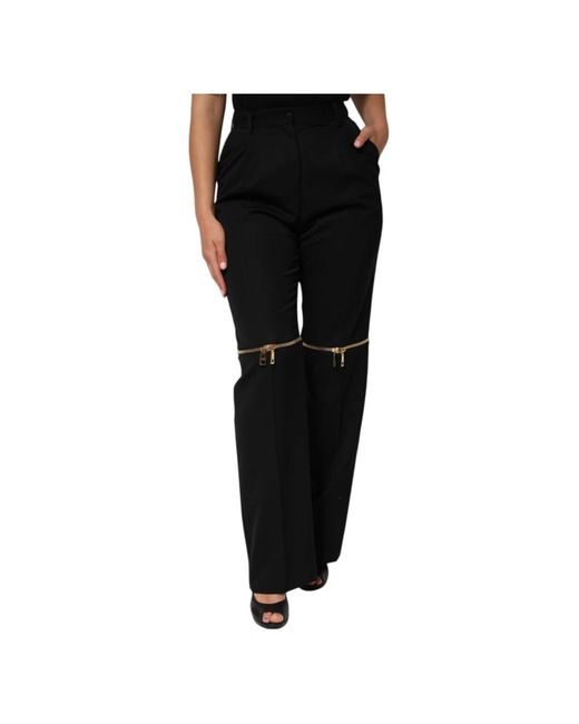Dolce & Gabbana Black Wide Trousers