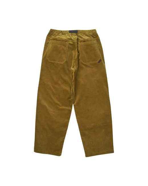 Gramicci Green Straight Trousers for men