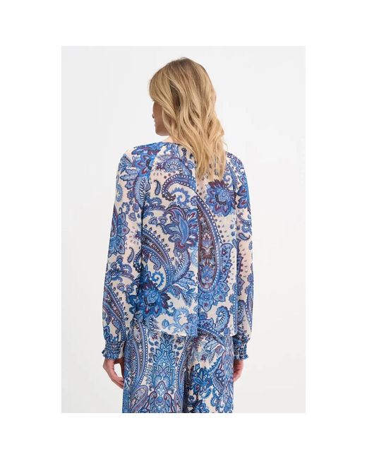 Ouí Bloesem Blouse in het Blue