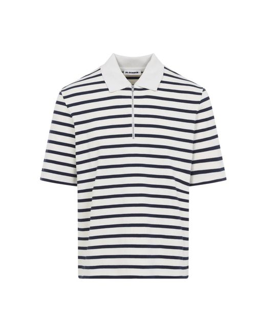 Jil Sander Blue Polo Shirts for men