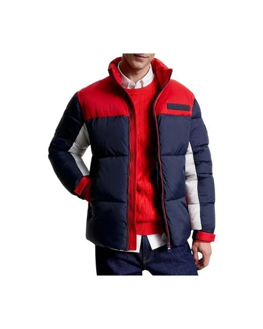 Tommy Hilfiger Red Winter Jackets for men
