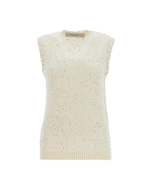 Golden Goose Deluxe Brand Natural Round-Neck Knitwear