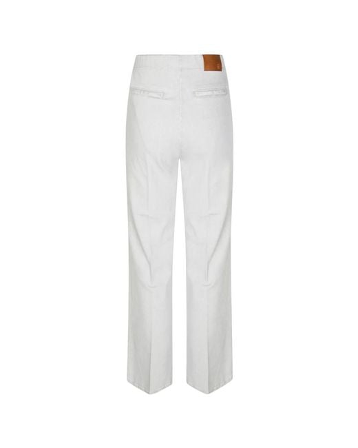 Forte Forte Wide Trousers in het White