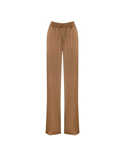 Wide Trousers Herno de color Brown