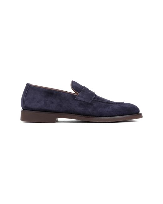 Mocassini blu scuro di Brunello Cucinelli in Blue da Uomo