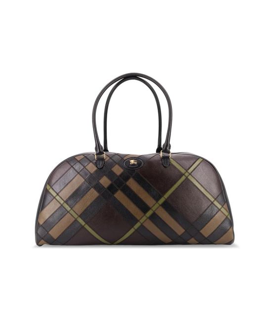 Burberry Leder Reißverschluss Tote Tasche in Black für Herren