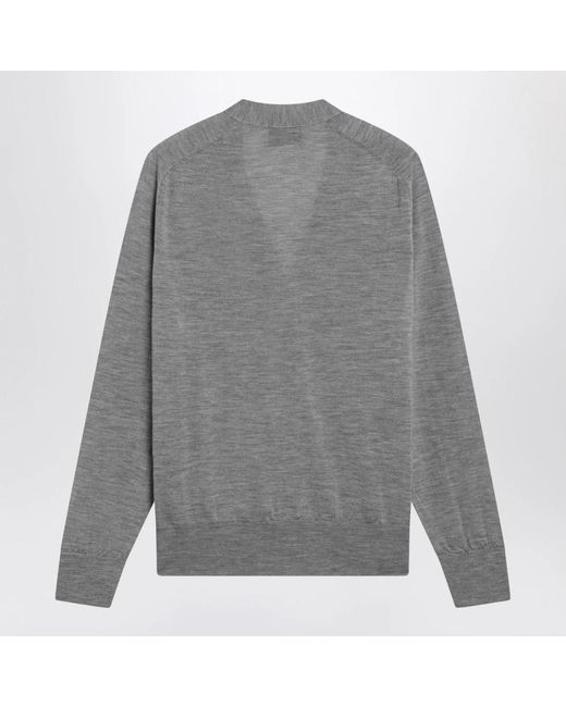 AMI De Coeur Cardigan in Gray für Herren