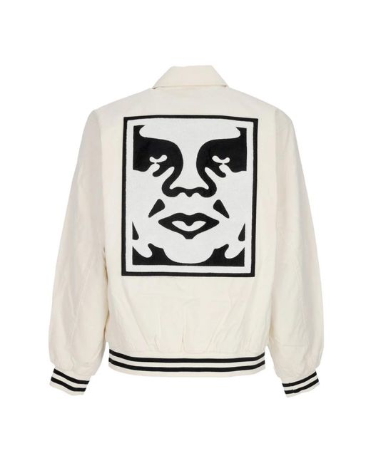 Obey White Bomber Jackets for men