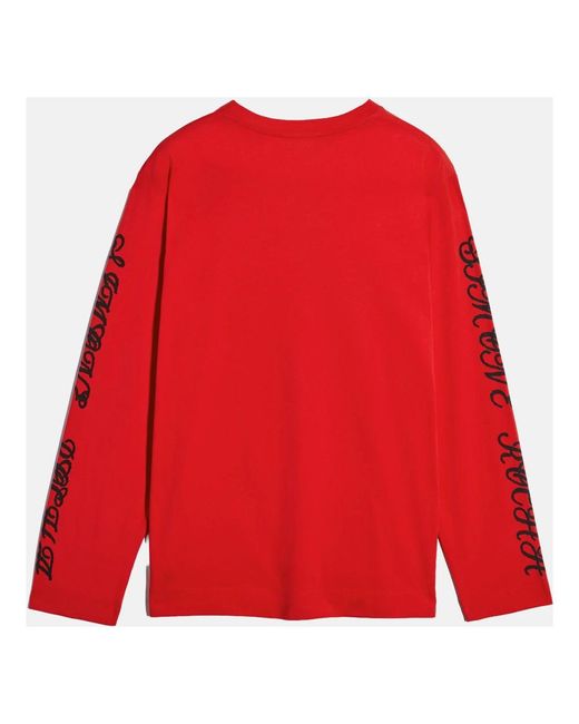Simone Rocha Red Long Sleeve T-Shirts