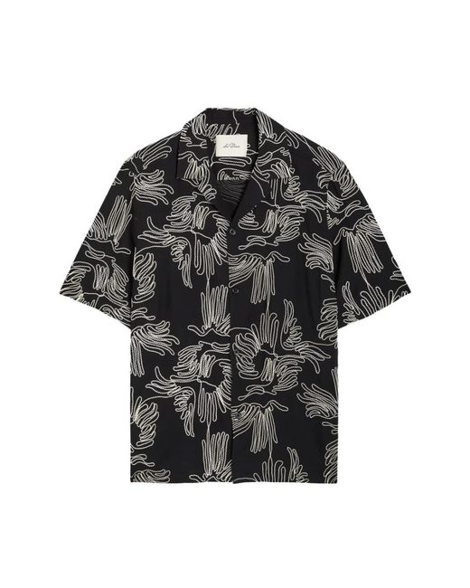 Les Deux Black Short Sleeve Shirts for men